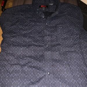 Rock and Roll Denim Shirt Men M Black